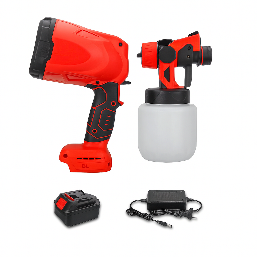 Акумуляторний фарбопульт TIANHU TOOLS 288VF 21V з бачком 800 мл і зарядним – для фарби, емалі, лаку